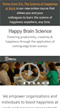 Mobile Screenshot of happybrainscience.com