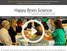 Tablet Screenshot of happybrainscience.com